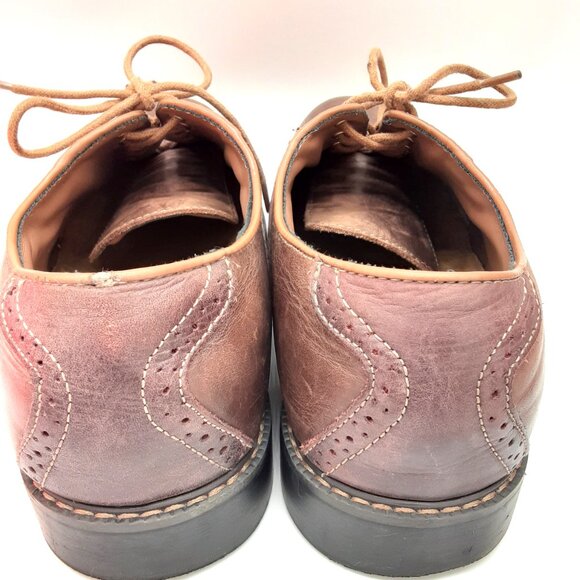 GH Bass & Co Men's BASS Drew Size 11.5 medium, Small worn spot on back Left Shoe - Picture 8 of 10